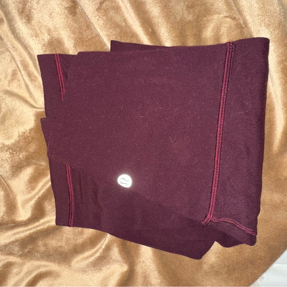 Maroon lulu lemon align leggings